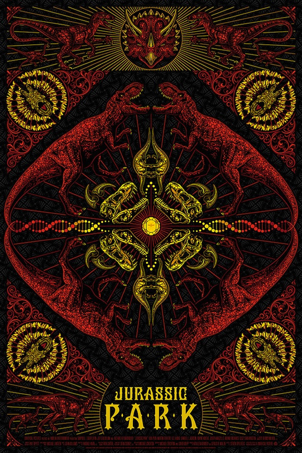 ジュラシックパーク ワールド ポスター MONDO BNG シルクスクリーン